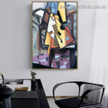 Guitar on a Chair Juan Gris Still Life Synthetic Cubism Reproduction Portrait Photo Canvas Print for Room Wall Adornment