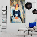 The Pretty Vegetable Vendor Amedeo Clemente Modigliani Figure Expressionism Reproduction Artwork Picture Canvas Print for Room Wall Décor