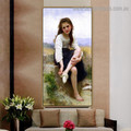 Before The Bath William Adolphe Bouguereau Figure Landscape Neoclassicism Reproduction Portrait Photo Canvas Print for Room Wall Garniture