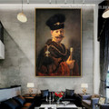 Polish Nobleman Rembrandt Figure Baroque Reproduction Artwork Image Canvas Print for Room Wall Decoration
