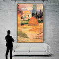 Landscape Near Arles Paul Gauguin Post Impressionism Portrait Photo Canvas Print for Room Wall Ornament