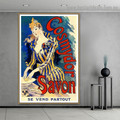 Cosmydor Savon Vintage Typography Figure Retro Reproduction Poster Artwork Portrait Canvas Print for Room Wall Ornament