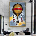Lachambre Balloon Vintage Typography Figure Advertisement Retro Poster Artwork Painting Canvas Print for Room Wall Ornament
