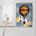Lachambre Balloon Vintage Typography Figure Advertisement Retro Poster Artwork Photo Canvas Print for Room Wall Garniture