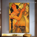 Salome Alphonse Mucha Vintage Figure Retro Reproduction Poster Artwork Portrait Canvas Print for Room Wall Ornament