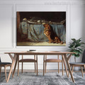 Requiescat Animal Mix Artists Painting Canvas Print for Dining Room Wall Drape