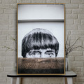 Man Head Figure Graffiti Portrait Photo Canvas Print for Room Wall Adornment