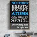 Nothing Exists Typography Vintage Advertisement Retro Vintage Portrait Photo Canvas Print for Room Wall Decoration