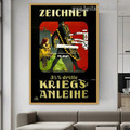Zeichnet Figure Vintage Advertisement Poster Reproduction Artwork Picture Canvas Print for Room Wall Adornment