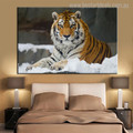 Tiger Animal Modern Effigy Portrait Print for Room Wall Outfit