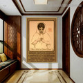 The Child at Your Door Figure Retro Vintage Advertisement Artwork Photo Canvas Print for Room Wall Decoration