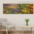 Water Lilies VIII Oscar Claude Monet Botanical Landscape Impressionism Reproduction Artwork Photo Canvas Print for Room Wall Drape