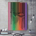 Colorful Artistic Zebra Animal Modern Artwork Picture Canvas Print for Room Wall Decor