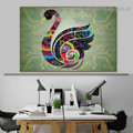 Multicolor Design Swan Bird Animal Modern Portrait Photo Canvas Print for Room Wall Decoration