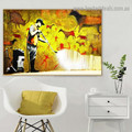 Banksy Cave Cleaner Abstract Figure Graffiti Portrait Painting Canvas Print for Room Wall Garniture