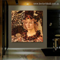 The Spring II Sandro Botticelli Botanical Figure Early Renaissance Reproduction Portrait Picture Canvas Print for Room Wall Adornment