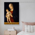 Madonna with the Child Giovanni Bellini Figure High Renaissance Reproduction Portrait Photo Canvas Print for Room Wall Decor