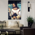 Christ Blessing Giovanni Bellini Figure Landscape High Renaissance Reproduction Artwork Image Canvas Print for Room Wall Garnish