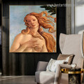 The Birth of Venus Sandro Botticelli Nude Early Renaissance Reproduction Artwork Image Canvas Print for Room Wall Decor