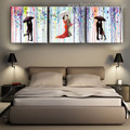 Romantic Kisses Abstract Painting Canvas Picture Print for Living Room Wall Outfit