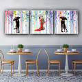 Romantic Kisses Abstract Painting Canvas Picture Print for Lounge Room Wall Getup