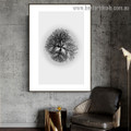 Tree Structure Botanical Scandinavian Framed Portrait Picture Canvas Print for Room Wall Drape