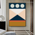 Chromatic Geometric Design Abstract Modern Framed Artwork Photo Canvas Print for Room Wall Ornament
