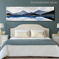 Hills Abstract Landscapes Panoramic Modern Painting Canvas Print for Bedroom Wall Disposition