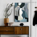 Smears Abstract Modern Framed Portrait Image Canvas Print for Room Wall Decoration