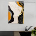 Colorful Blobs Abstract Modern Framed Artwork Image Canvas Print for Room Wall Garniture