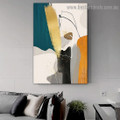 Blots Design Abstract Modern Framed Portrait Artwork Canvas Print for Room Wall Décor