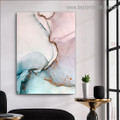 Colorific Marble Abstract Modern Framed Portrait Image Canvas Print for Room Wall Decoration