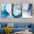 Varicolored Hazy Art Abstract Modern Framed Portrait Picture Canvas Print for Room Wall Decoration