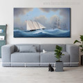 Schooner Ships Landscape Seascape Modern Wall Art Picture Print for Living Room Decor