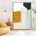 Dapple Brush Marks Abstract Modern Framed Portrait Painting Canvas Print for Room Wall Garniture