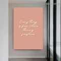 Everything is Fine Typography Scandinavian Framed Artwork Photo Canvas Print for Room Wall Adorn