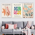 Matisse Dickey Art Spots 3 Piece Modern Framed Stretched Wall Art Typography Photograph Bird Canvas Print for Room Onlay