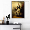 George Washington Vintage Figure Mix Artists Painting Print for Lounge Room Wall Decor