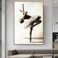 Ballerina Dance Modern Figure Portrait Canvas Print for Wall Molding