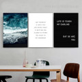 What You Are Doing Typography 3 Piece Framed Stretched Wall Art Photograph Modern Canvas Print for Room Arrangement