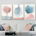 Rambling Mackles Abstract Nordic 3 Piece Framed Stretched Wall Art Photograph Watercolor Canvas Print for Room Arrangement
