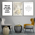 You Know You Are Abstract Quotes Modern 3 Piece Artwork Photograph Stretched Framed Canvas Print for Room Wall Adornment