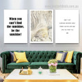 You Know You Are Modern 3 Piece Stretched Framed Abstract Quotes Painting Photograph Canvas Print for Room Wall Trimming