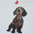 Dachshund Abstract Animal Painting Canvas Print