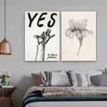 Yes To Black Power Hand Quotes Framed Stretched Artwork Photo Vintage Style Canvas Print 2 Piece Abstract for Wall Getup Ideas