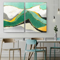 Calico Mount Modern Naturescape Abstract 2 Panel Framed Stretched Wall Artwork Photo Canvas Print for Home Onlay