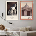 Saint Peter Square Modern Abstract Framed Stretched 2 Piece Landscape Wall Arrangement Art Photo Canvas Print