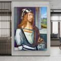 Self Portrait Albrecht Durer Northern Renaissance Figure Reproduction Artwork Picture Canvas Print for Room Wall Ornament