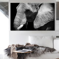 Wild Elephant Animal Modern Painting Canvas Print for Living Room Wall Adornment