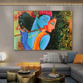 Lord Radha Krishna Hindus Religious God Canvas Print Modern Artwork Image for Home Wall Garniture